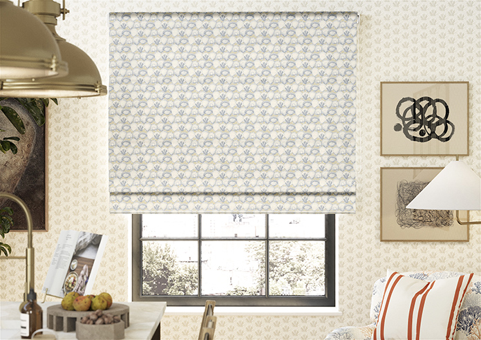Shelly, Frosted Stone - Twist&Fit Roman Blind - Image 3